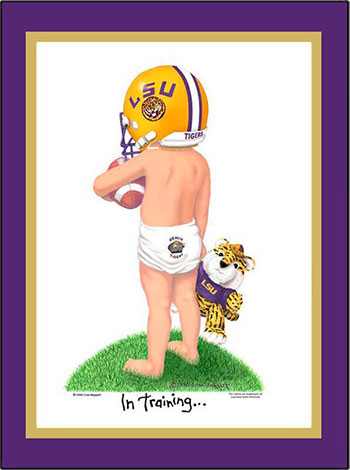 LSU In Training Football Player