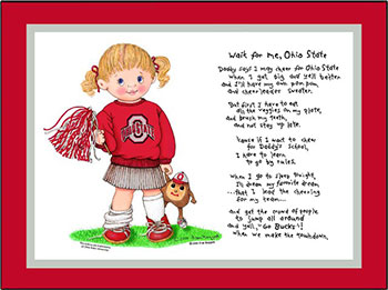 Ohio State Wait for Me Cheerleader