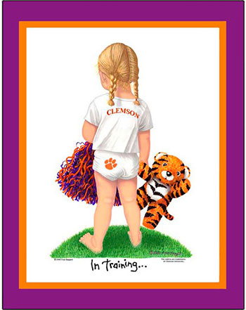 Clemson In Training Cheerleader