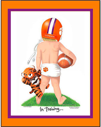 Clemson In Training Football Player